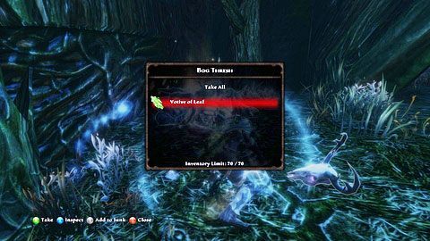 Votive of Leaf znajdziesz przy dziele Bog Thresha - Drowned Forest (4) | Zadania poboczne w Kingdoms of Amalur Reckoning - Kingdoms of Amalur: Reckoning - poradnik do gry