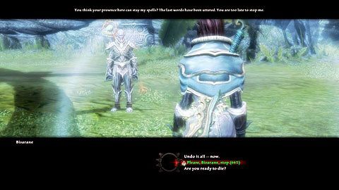 Po wyłączaniu ostatniej maszyny, udaj się na środek lokacji, gdzie czeka na ciebie sam Bisarane - Drowned Forest (5) | Zadania poboczne w Kingdoms of Amalur Reckoning - Kingdoms of Amalur: Reckoning - poradnik do gry