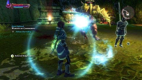 Po zapaleniu dwóch ognisk pojawi się poszukiwany stwór - Caeled Coast (2) | Zadania poboczne w Kingdoms of Amalur Reckoning - Kingdoms of Amalur: Reckoning - poradnik do gry