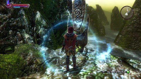 Głaz stoi na brzegu morza, niedaleko wejścia do podziemi Bonnlach - Klurikon | Kamienie Lorestone w Kingdoms of Amalur Reckoning - Kingdoms of Amalur: Reckoning - poradnik do gry