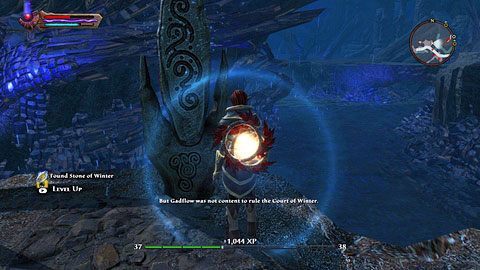 Kamień umieszczono nad brzegiem rzeki na wschód od Ashmor - Winter (2) | Kamienie Lorestone w Kingdoms of Amalur Reckoning - Kingdoms of Amalur: Reckoning - poradnik do gry