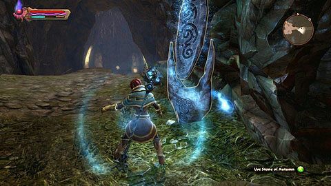 Nagranie umieszczono w tych samym podziemiach co poprzedni głaz, ale znajdziesz go dopiero po przejściu całego tunelu - Fall | Kamienie Lorestone w Kingdoms of Amalur Reckoning, Krainy Detyre, Klurikon oraz Alabastra - Kingdoms of Amalur: Reckoning - poradnik do gry