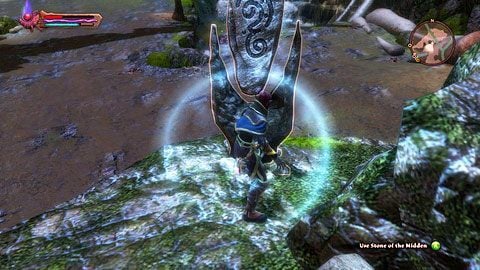 Głaz umieszczono na skale na brzegu rzeki w północnej części The Midden - The Midden | Kamienie Lorestone w Kingdoms of Amalur Reckoning - Kingdoms of Amalur: Reckoning - poradnik do gry