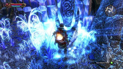 Głaz stoi przy wysokiej skale niedaleko południowego wejścia do Cann-Rane - Amaura | Kamienie Lorestone w Kingdoms of Amalur Reckoning - Kingdoms of Amalur: Reckoning - poradnik do gry