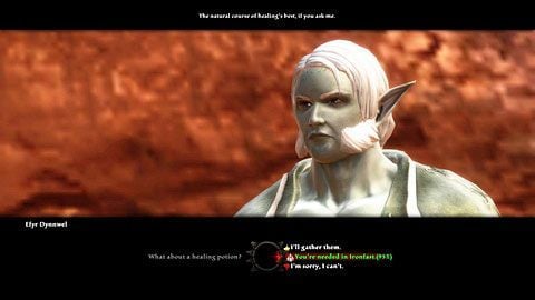 Mężczyzna okaże się chory i poprosi cię o zdobycie trzech składników lekarstwa: Jottun Grist M4(7), liścia Fennwrac Flower M4(8) oraz Spidersac Ichor M4(9) - Menetyre (2) | Zadania poboczne w Kingdoms of Amalur Reckoning - Kingdoms of Amalur: Reckoning - poradnik do gry