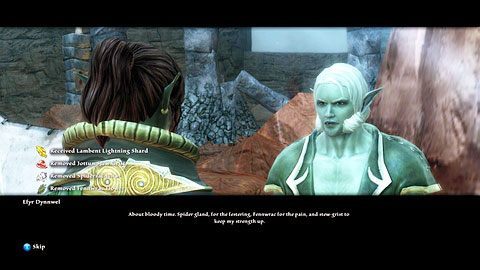 Gdy mu je przyniesiesz, zgodzi się pomóc w przekuciu miecza, ale potrzebuje do tego pewnego składnika - Menetyre (2) | Zadania poboczne w Kingdoms of Amalur Reckoning - Kingdoms of Amalur: Reckoning - poradnik do gry