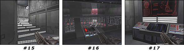 Ruszaj do pomieszczenia na lewo od schodów - Misja 01: Kejim Post | Star Wars Jedi Knight II Jedi Outcast - Star Wars Jedi Knight II: Jedi Outcast - poradnik do gry