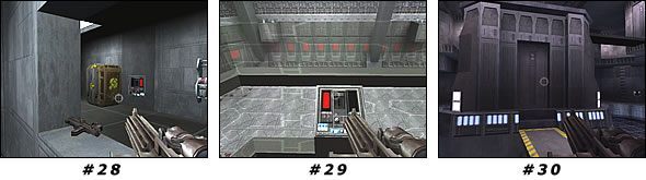 Wróć windą na górę i ponownie skieruj się w okolicę wejścia - Misja 02: Kejim Base | Star Wars Jedi Knight II Jedi Outcast - Star Wars Jedi Knight II: Jedi Outcast - poradnik do gry