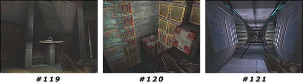 Stąd powinieneś już widzieć półkę ze skrzynią - użyj na skrzyni Pull, aby zrzucić ją na dół i w ten sposób oczyścić przejście - Misja 09: NS Hideout | Star Wars Jedi Knight II Jedi Outcast - Star Wars Jedi Knight II: Jedi Outcast - poradnik do gry