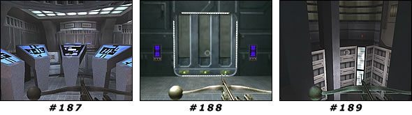 Wtedy zeskocz na nią i poczekaj, aż będziesz mógł przejść na półkę kilka pięter wyżej - Misja 14: Cairn Bay | Star Wars Jedi Knight II Jedi Outcast - Star Wars Jedi Knight II: Jedi Outcast - poradnik do gry