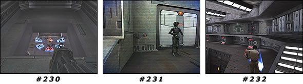 Wróć do normalnego widoku i ruszaj przez pomieszczenie w korytarzu do otwartego przejścia - Misja 18: Doom Comm | Star Wars Jedi Knight II Jedi Outcast - Star Wars Jedi Knight II: Jedi Outcast - poradnik do gry