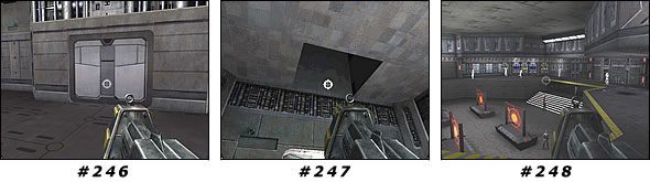 Znajdujesz się aktualnie nad pomieszczeniem [#248] z całą masą żołnierzy - gdy zaczniesz strzelać, podłoga się rozsypie i spadniesz wprost w ich ramiona - Misja 19: Doom Detention | Star Wars Jedi Knight II Jedi Outcast - Star Wars Jedi Knight II: Jedi Outcast - poradnik do gry