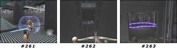 Musisz uważać na naelektryzowaną podłogę w windzie i potem na naelektryzowane okno [#263] w następnym pomieszczeniu - Misja 20: Doom Shield | Star Wars Jedi Knight II Jedi Outcast - Star Wars Jedi Knight II: Jedi Outcast - poradnik do gry