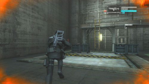 Kiedy tylko otworzy się przejście wbiegamy do kolejnego składu i wspinamy się na górę po drabinie przed nami - Rozdział 1 Hit and Run (2) | Opis przejścia Binary Domain - Binary Domain - poradnik do gry