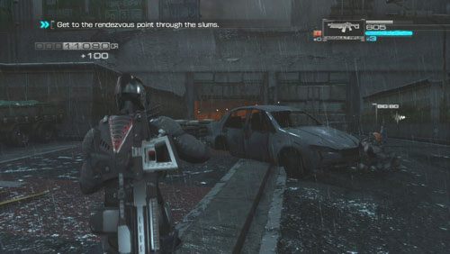 Przed wejściem do tunelu będziemy musieli rozgromić całkiem sporą grupę przeciwników - Rozdział 1 Hit and Run (3) | Opis przejścia Binary Domain - Binary Domain - poradnik do gry