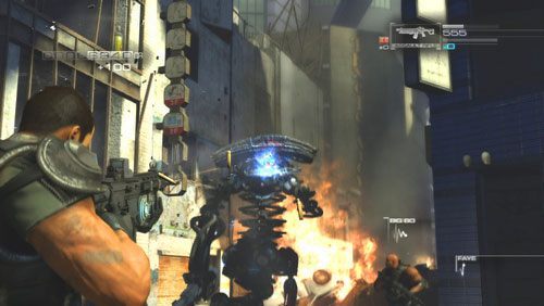 Gdy już oskubiemy wielkiego robota przejdziemy do ostatniego etapu starcia - Rozdział 2 Yearn For Refuge (1) | Opis przejścia Binary Domain - Binary Domain - poradnik do gry