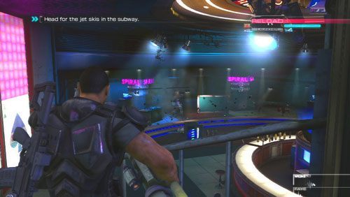 Główną atrakcją starcia będzie robot uzbrojony w działko obrotowe, po jego pokonaniu warto zaopiekować się jego bronią i wykorzystać ją do torowania sobie dalszej drogi - Rozdział 2 Yearn For Refuge (3) | Opis przejścia Binary Domain - Binary Domain - poradnik do gry