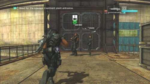 Gdy zakończymy starcie warto jest rozejrzeć się po okolicy i uzupełnić zapasy [5] - Rozdział 2 Yearn For Refuge (4) | Opis przejścia Binary Domain - Binary Domain - poradnik do gry