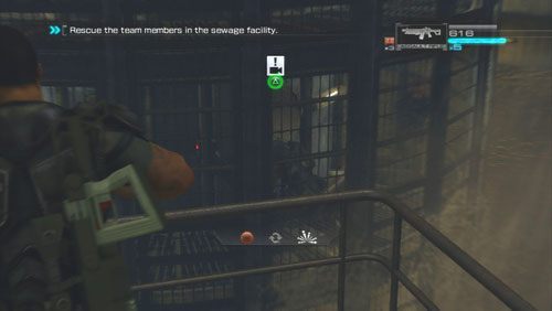 Zobaczymy naszych kompanów uciekających wewnętrznym szybem przed podnoszącym się poziomem wody - Rozdział 2 Yearn For Refuge (4) | Opis przejścia Binary Domain - Binary Domain - poradnik do gry