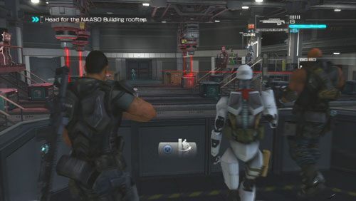 Zanim do nas zjedzie będziemy musieli odpierać nadciągające roboty - Rozdział 3 Bad Ground (2) | Opis przejścia Binary Domain - Binary Domain - poradnik do gry