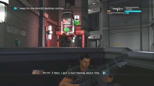 System kontroli jakości włączy alarm po odnalezieniu ludzi w wagonikach i rozpoczniemy wymianę ognia z przeciwnikami - Rozdział 3 Bad Ground (2) | Opis przejścia Binary Domain - Binary Domain - poradnik do gry