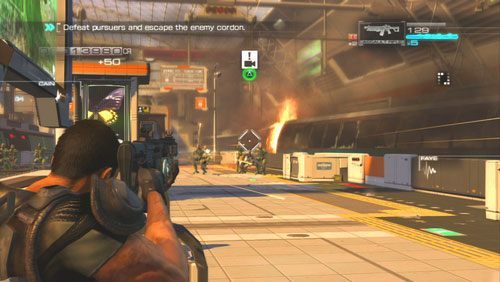 Na peronie będzie na nas czekała grupa powitalna - Rozdział 4 Reafuse and Resist (1) | Opis przejścia Binary Domain - Binary Domain - poradnik do gry