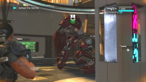 Praktycznie wszystkich ciosów unikniemy dbając by przez cały czas pomiędzy nami i bestią znajdowała się jakaś przeszkoda terenowa - Rozdział 4 Reafuse and Resist (2) | Opis przejścia Binary Domain - Binary Domain - poradnik do gry