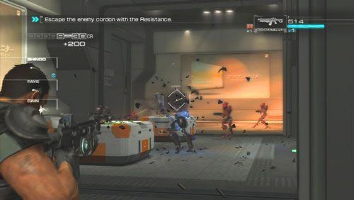 Dołączą do nas siły ruchu oporu i wraz z sojusznikami przedrzemy się przez dwa korytarze pełne przeciwników - Rozdział 4 Reafuse and Resist (2) | Opis przejścia Binary Domain - Binary Domain - poradnik do gry