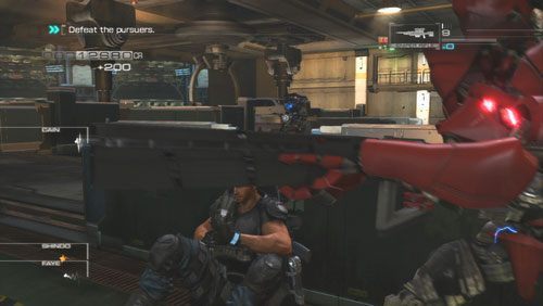 Podczas pierwszego starcia zostaniemy wezwani do poprowadzenia natarcia, jeżeli się zgodzimy zyskamy przychylność sojuszników - Rozdział 4 Reafuse and Resist (2) | Opis przejścia Binary Domain - Binary Domain - poradnik do gry