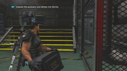 W pobliżu znajduje się skład z dodatkową amunicją, którą będziemy musieli przenosić i doładowywać nią działko - Rozdział 4 Reafuse and Resist (3) | Opis przejścia Binary Domain - Binary Domain - poradnik do gry