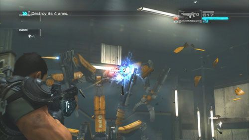 Aby zniszczyć robota musimy pozbawić go górnych ramion - Rozdział 4 Reafuse and Resist (3) | Opis przejścia Binary Domain - Binary Domain - poradnik do gry