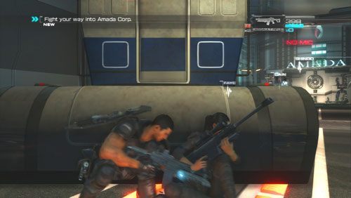 Po bohaterskim ratunku wykańczamy robota by móc na koniec dojechać pod Amada, gdzie opuścimy nasz pojazd - Rozdział 4 Reafuse and Resist (4) | Opis przejścia Binary Domain - Binary Domain - poradnik do gry