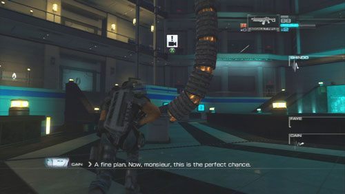 Po ich zestrzeleniu podbiegamy do leżącej na ziemi macki i wspinamy się w górę - Rozdział 5 Intelligent Artifice (1) | Opis przejścia Binary Domain - Binary Domain - poradnik do gry