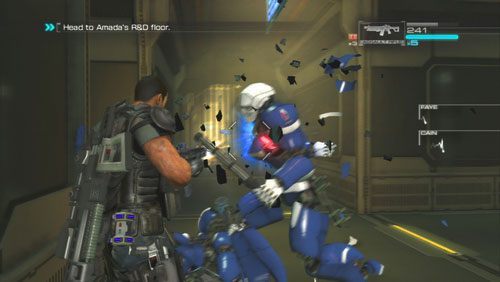 Następnie skręcamy w prawo i rozprawiamy się z Gunboxem oraz zasadzką - Rozdział 5 Intelligent Artifice (2) | Opis przejścia Binary Domain - Binary Domain - poradnik do gry