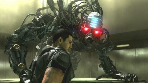 Próbując przejść do następnego pomieszczenia zostaniemy zatrzymani przez prototyp robota bojowego zwanego Gaussius - Rozdział 5 Intelligent Artifice (3) | Opis przejścia Binary Domain - Binary Domain - poradnik do gry