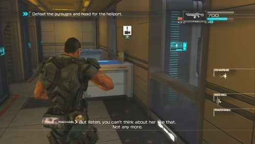 Po walce rozmawiamy z kompanami i przeszukujemy teren starcia oraz przylegające do niego pomieszczenia - Rozdział 6 Denying Destiny | Opis przejścia Binary Domain - Binary Domain - poradnik do gry