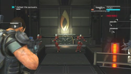 Oględziny sarkofagu przerwie nam grupa robotów ochrony - Rozdział 6 Denying Destiny | Opis przejścia Binary Domain - Binary Domain - poradnik do gry