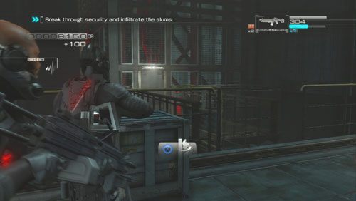 [3] Po załapaniu się na przejażdżkę statkiem przechodzimy kawałek suchym lądem korzystając przy okazji z wyciągarki - Rozdział 1 | Bonusy (Secur-Com) Binary Domain - Binary Domain - poradnik do gry