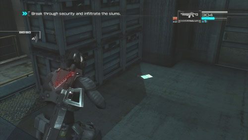 Pomiędzy skrzyniami odnajdziemy Secur-Com - Rozdział 1 | Bonusy (Secur-Com) Binary Domain - Binary Domain - poradnik do gry