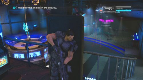 [4] Zaraz po spotkaniu z Mifune stoczymy walkę w głównej sali klubu - Rozdział 2 | Bonusy (Secur-Com) Binary Domain - Binary Domain - poradnik do gry