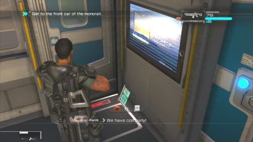 [1] Na początku rozdziału zaraz po wejściu do pierwszego wagonu z przeciwnikami spoglądamy w prawo by odnaleźć leżący na ziemi Secur-Com - Rozdział 4 | Bonusy (Secur-Com) Binary Domain - Binary Domain - poradnik do gry