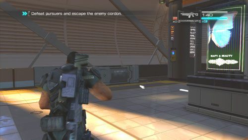 [4] Uciekając z dworca przyjdzie nam przechodzić przez perony i podjeżdżające pociągi - Rozdział 4 | Bonusy (Secur-Com) Binary Domain - Binary Domain - poradnik do gry