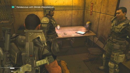 Znajdziemy obok nich Secur-Com leżący na stole - Rozdział 4 | Bonusy (Secur-Com) Binary Domain - Binary Domain - poradnik do gry