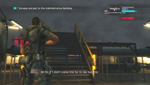 [9] Po wysadzeniu anteny zaczniemy ucieczkę z budynku - Rozdział 5 | Bonusy (Secur-Com) Binary Domain - Binary Domain - poradnik do gry