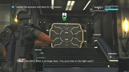 [1] Na początku rozdziału poprowadzimy serie starć w korytarzach, które zaprowadzą nas do nietypowych drzwi - Rozdział 6 | Bonusy (Secur-Com) Binary Domain - Binary Domain - poradnik do gry