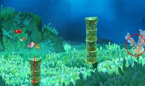 Pływaj między meduzami zbierając L - Przeklęta płetwa (300 L, 2:20); Złe bańki i nie tylko (175 L) | Morze Szczęśliwości - Rayman Origins - poradnik do gry