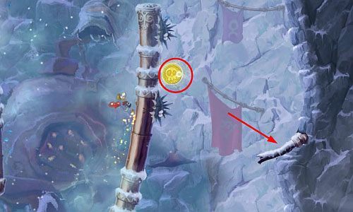 Za drzwiami, czeka Cię pojedynek z bossem - Ale w koło są Golemy (300); Świątynia Cwanych Skrzyń; Humorzaste Chmury | Mistyczny Szczyt - Rayman Origins - poradnik do gry