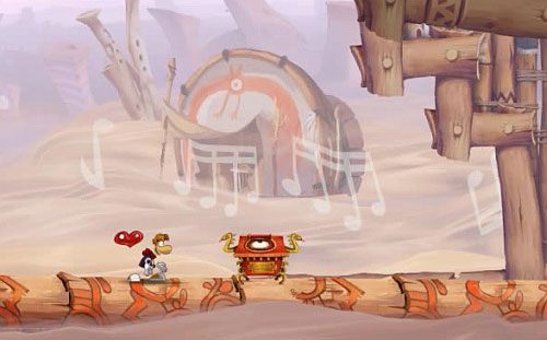 1 - Zbańkować drozda (100 L); Podkręcony skarb | Ględzoce Groty | Rayman Origins - Rayman Origins - poradnik do gry