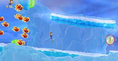 Dalej półki zaczną zapadać się pod tobą, a Ty trafisz do wnętrza potwora - Pani Zgaga (100 L); Wędkarstwo podlodowe | Słodkie Jeziora | Rayman Origins - Rayman Origins - poradnik do gry