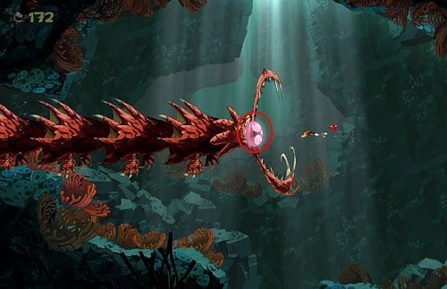 Kolejny pościg za skrzynią zawierającą dziewiąty ząb czaszki - Murray z Głębin (100 L); Ryzykowne ruiny | Straszliwa Otchłań | Rayman Origins - Rayman Origins - poradnik do gry
